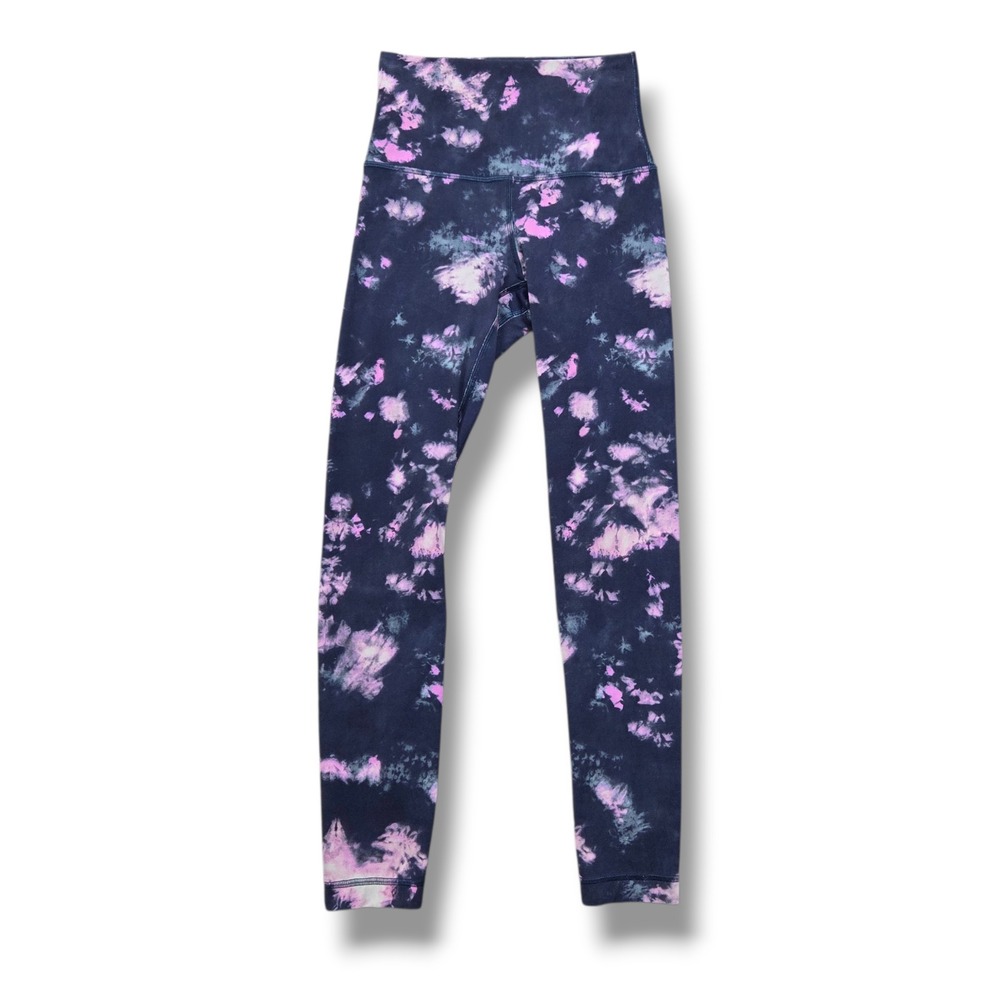 Lululemon Align High Rise Pant Women 2 Nulu 25" Legging W5DWWS Circulate Tie Dye